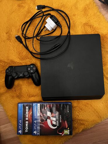 PS4 (Sony PlayStation 4): Sony Playstation 4 Slim 500 Gb В хорошем состоянии Комплект 