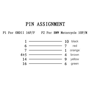 Ostali motocikli i skuteri: ICOM-D kabel za BMW 10 pin na 16 pin OBD2 za motocikle. ICOM ICOM D — 10