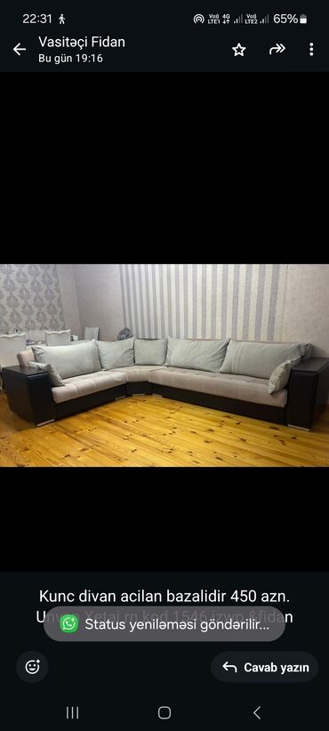 Mətbəx mebeli: Künc divan, İşlənmiş