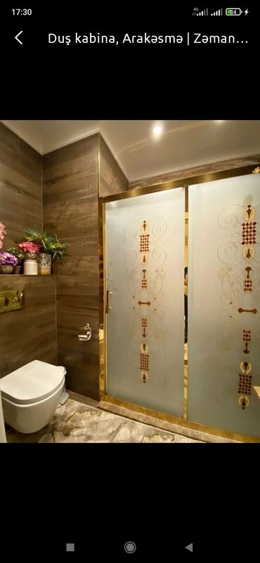 Duş kabinaları, arakəsmələr: Yeni Üstü açıq kabina, Künc üçün, Pulsuz çatdırılma — 3