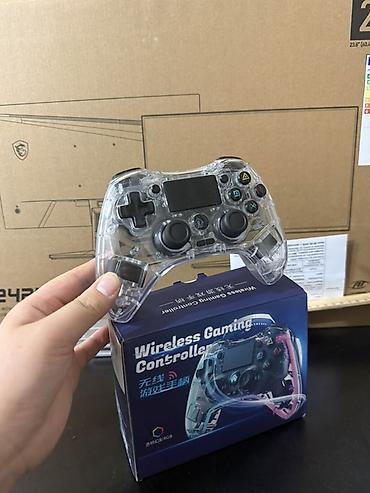 Беспроводной геймпад Wireless Gaming Controller (прозрачный корпус) -