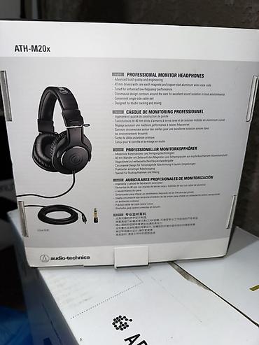qara pp: Audio-Technica ATH-M20x – Peşəkar monitor qulaqlığı - 40 mm — 1