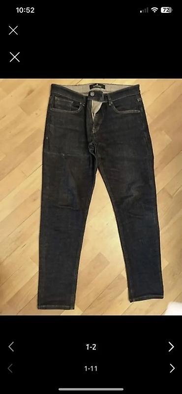 Cinslər: Kişi cins şalvarları – dar/skinny kəsim - Rənglər: tünd mavi (indigo) — 1