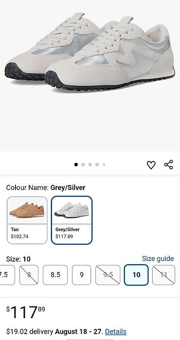 steve madden: Кроссовки, 40, 40.5, 41, Steve Madden, Новый, цвет - Серый, Самовывоз — 7