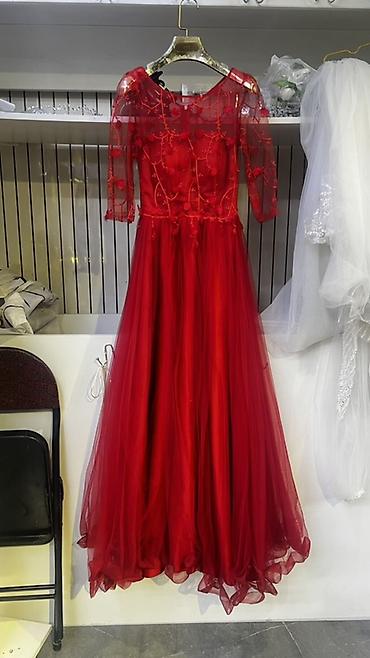 Вечерние платья: Вечернее платье, А-силуэт, Длинная модель, Фатин, С рукавами, С пайетками, Все размеры — 1