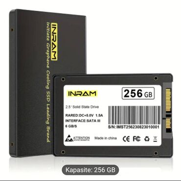 dvd disklər: Daxili SSD disk 256 GB, 1.8", Yeni