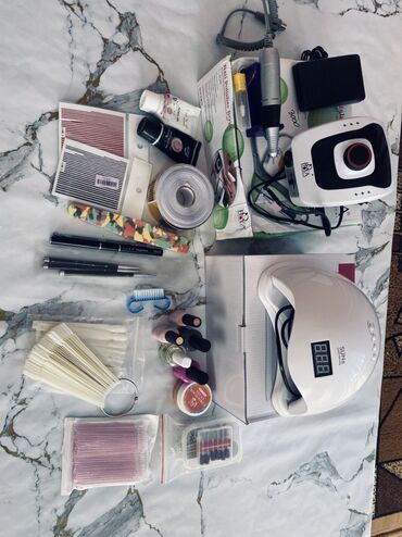 пельменное оборудование: Набор для маникюра/наращивания ногтей с техникой и материалами