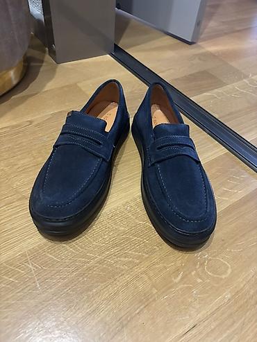 Ayaqqabılar: Məhsul: Kişi mokasinləri (lofer) - Rəng: Tünd göy (navy) - Material — 2