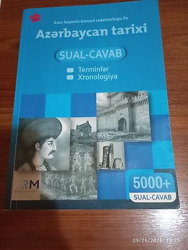 Школьные учебники: Məhsul: “Azərbaycan tarixi – SUAL-CAVAB” kitabı
5 manata satılır — 1