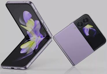 samsung telfonu: Samsung Galaxy Z Flip 4, 256 GB, rəng - Bənövşəyi, Barmaq izi, Face ID