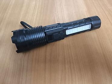 usb фонарик: Мощный фонарик, зарядка type-C, с боковым фонариком, на боковом — 3