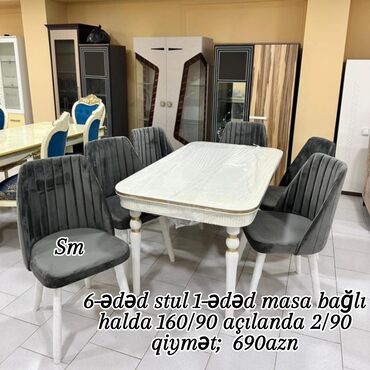 Masa və oturacaq dəstləri: Zal üçün masa desti isdehsalin özündən satış münasib qiyməte — 2
