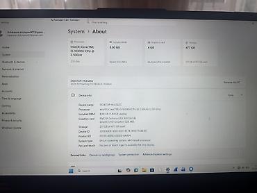 gpu gtx: ASUS TUF Gaming F15 oyun noutbuku Xüsusiyyətlər: - Yaddaş və saxlamə — 9