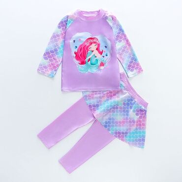 футболки детские: Слитный купальник, Китай, цвет - Фиолетовый