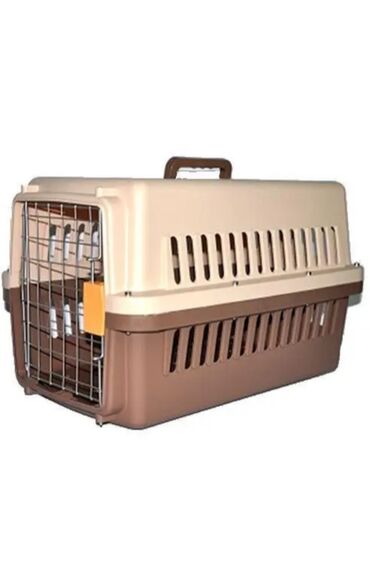 Зоотовары: Пластиковые переноски боксы для транспортировки и авиаперелета кошек и
