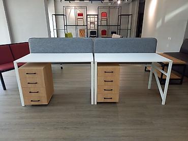 herman miller: Стол акустический с шумопоглощающей перегородкой из войлока. Рабочее — 4