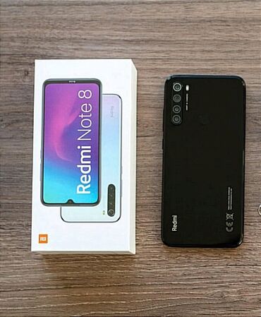 Xiaomi: Xiaomi, Redmi Note 8, Б/у, 64 ГБ, цвет - Черный, 2 SIM