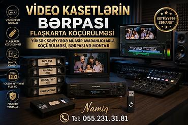 online part time iş bakı 28 may: Videokasetlərin disqə flaşkarta köçürülməsi kasetlərin bərpası video — 1