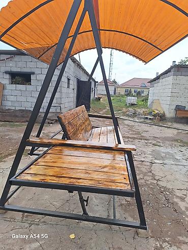 кухный мебел бу: Садовые качели Металл, Со спинкой, С крышей — 4