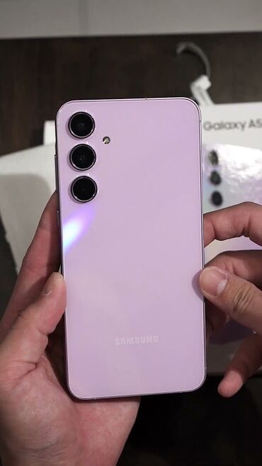 klaviatura almaq: Samsung Galaxy A55, 128 GB, rəng - Bənövşəyi, Sensor, Barmaq izi, İki sim kartlı