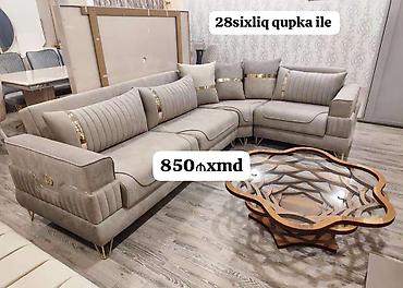 Masa və oturacaq dəstləri: Masa və 6 stul dəsti – Xmd • Komplekt: 1 yemək masası + 6 ədəd stul — 18