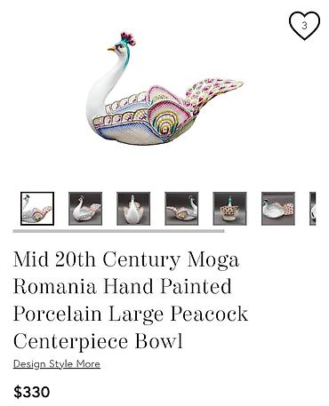 zepter kula: Korpa nova paun za voce rucni rad mrezasti porcelan iz 1999 godine — 2