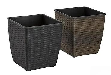Vases and pots: BASTENSKA PLETENA SAKSIJA 31X31 CM NOVA ZA TERASU I BASTU | Cene — 1