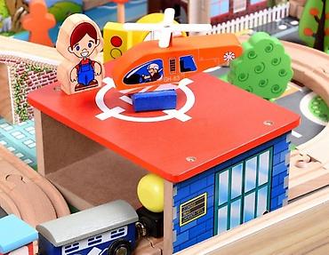 Игрушки: В наличии !!! Деревянная железная дорога со столом База Игрушек на 118 — 6