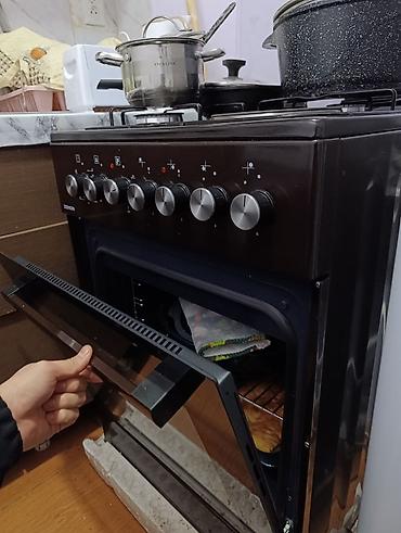 Печи, плиты: Газовая плита ZENON с духовкой - 4 газовые конфорки на варочной — 3