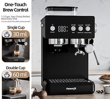 su aparat: Aeomjk avtomatik öğütücülü espresso aparat - 2-si-1-də: daxili kofe — 3