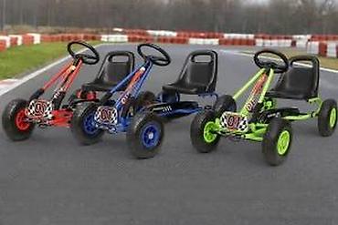 Dečije sportske igračke: Dečji pedalan karting „01“ - Robusna metalna konstrukcija - Podesivo — 13