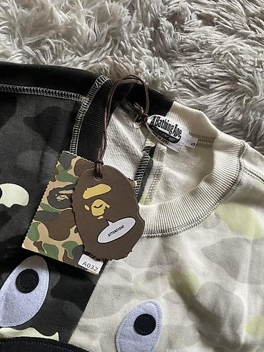 pull and: Свитшот A Bathing Ape (BAPE) Shark Camo Split - Оригинальный дизайн — 4