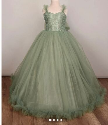 Платья: Детское платье цвет - Зеленый
