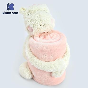 mini iphone za decu: KikkaBoo Baby ćebence sa plišanom igračkom 70x100 – Hippo Dreams - — 1