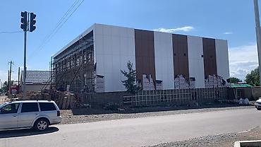 Алюминиевые композитные панели (Алюкобонд): Синий, Дерево, Установка, Гарантия, Бесплатный выезд — 11