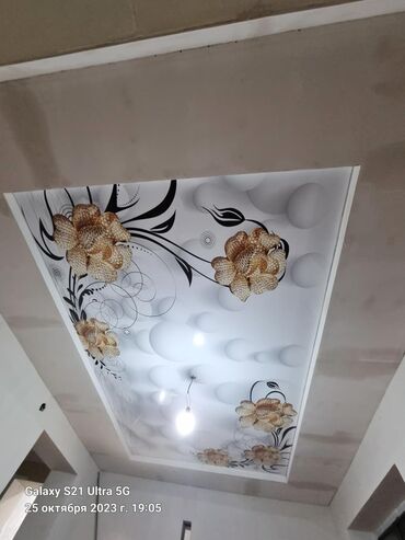 Натяжной потолок: Натяжной потолок Глянцевое, Матовое, 3D потолки Монтаж — 6