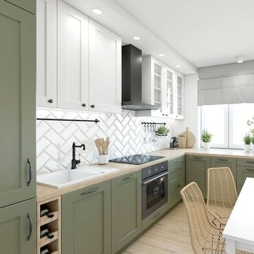 Sifarişlə mətbəx mebeli: Sifarişlə mətbəx dəsti, Özü çəkən petlələr, Mat laminat, Kredit var, Rayonlara çatdırılma, Pulsuz çatdırılma — 10