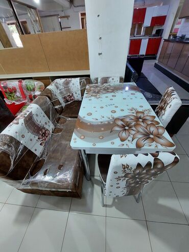 Divan və masa dəstləri: 🇹🇷Türk istehsalı Möhtəşəm ✨✨ Kuxna üçün stol stul dəsti 2 stul 1 — 4