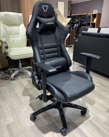 Ofis və oyun kresloları: Yeni, Təkərli, Qolları tənzimlənir, Dəri — 13