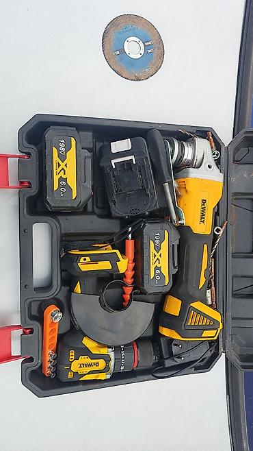 Alət dəstləri: Dewalt brendlı akkumulyatorlu alət dəsti Tərkib: - Akkumulyatorlu — 4