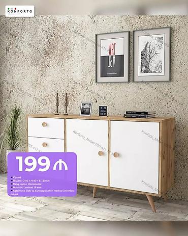 ucuz kamot: Komod – Konforto - Ölçülər: D 40 × H 90 × E 160 sm - Rəng seçimi — 1