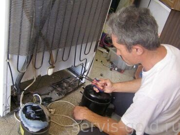 ремонт бытовой техники с выездом на дом: Профессиональный ремонт холодильников на дому. - Диагностика и