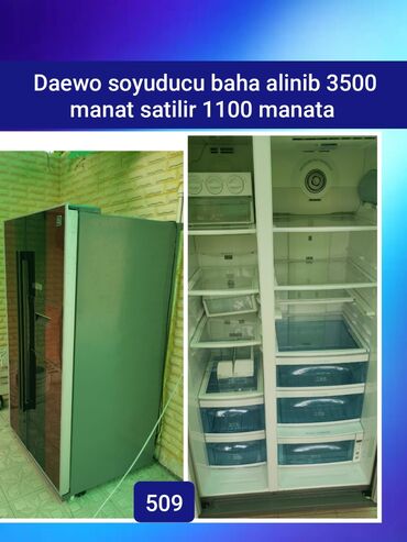 soyuducu iki qapili: 2 qapılı Daewoo Soyuducu Satılır, rəng - Boz
