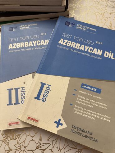 8 ci sinif azerbaycan dili testleri cavablari: Dim Azərbaycan dilindən Test topluları arxasında cavablarıda var 2 si