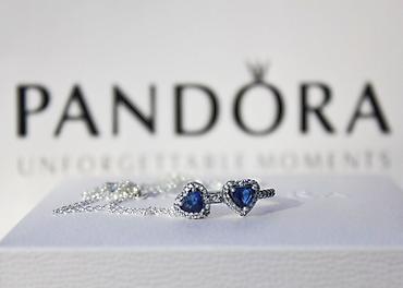 pandora оригинал: Набор, созданный с любовью — цепочка и кольцо Pandora Очаровательный — 3