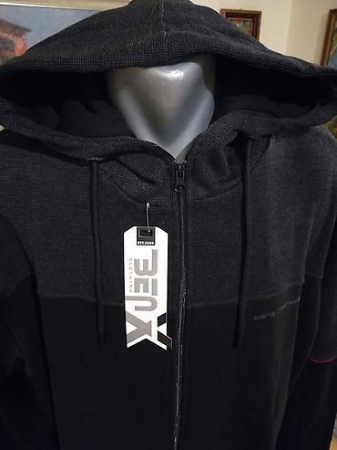 pull bear rs: Kvalitetan muski duks sa kapuljacom u velikom broju Benx 5XL Crni — 2
