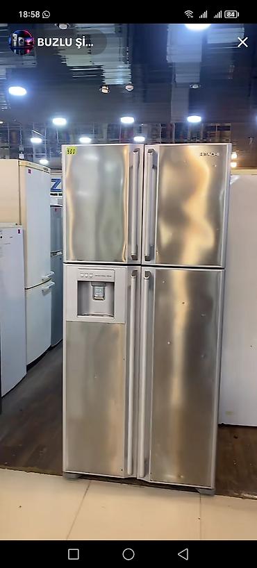 gen: Hitachi dörd qapılı No Frost soyuducu - Rəng: paslanmayan polad — 1
