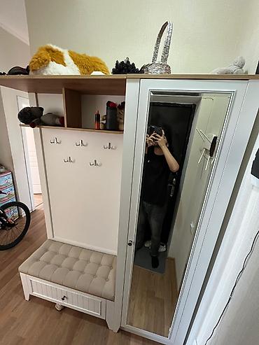 Dəhliz dolabları: İşlənmiş, 1 qapı, Ağ, Açılan, Düz dolab — 2