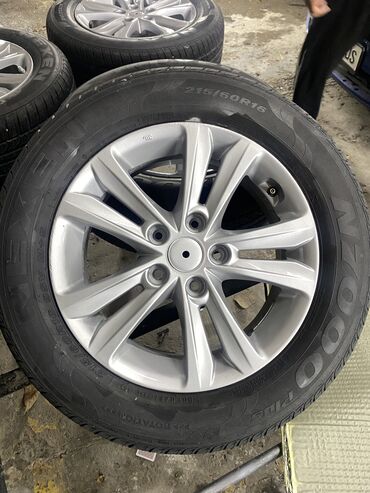 шины на rx: Дөңгөлөктөр монтажда 205 / 60 / R 16, Кыш, Колдонулган, Комплект, Жеңил унаалар, Куйма, тешиктери - 5