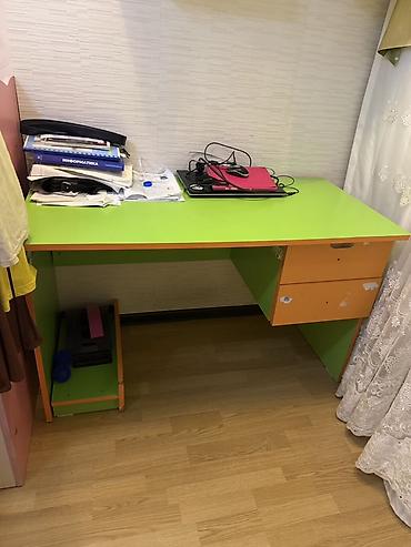 ag mebel destleri: Uşaq otağı üçün mebel dəsti - Rəng: Yaşıl və narıncı kombinasiya, şən — 1